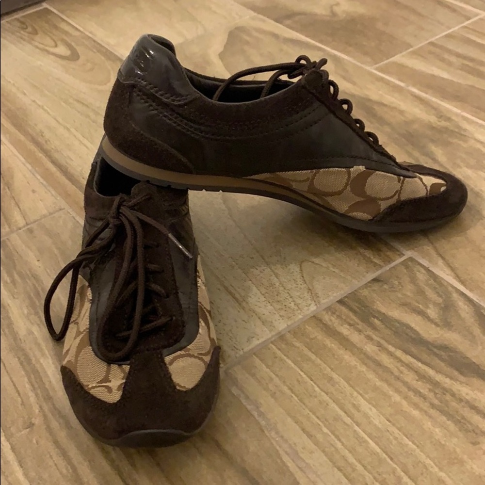 COACH brown shoes Sz 6.5M